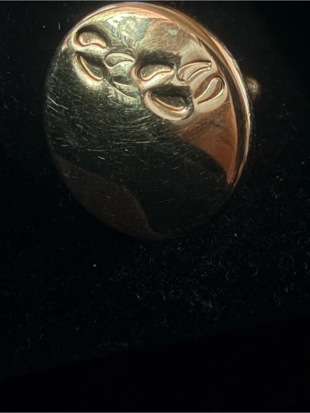 Vintage SWANK Signed, Gold Plated Long Oval Cuff Links